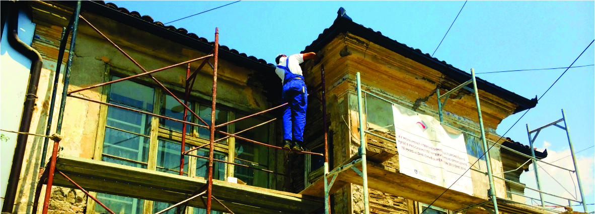 Emergency intervention on Xhafer Deva’s house in Mitrovica