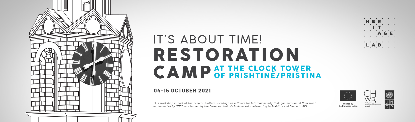 MEET THE LECTURERS & CRAFTSMEN RESTORATION CAMP AT THE CLOCK TOWER OF PRISHTINË/PRIŠTINA